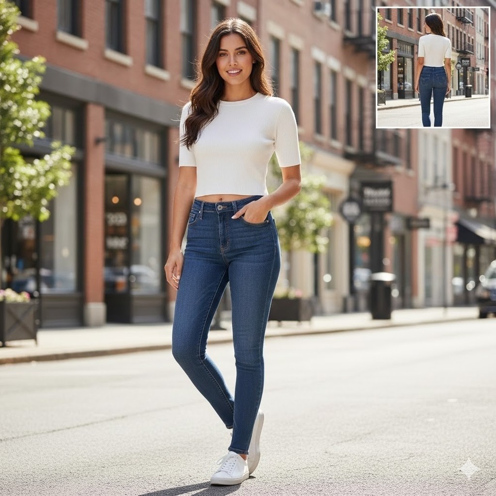 Levis 721 High Rise Skinny Jeans Women Size 4 Medium W27 L30 Hypersoft Dark Wash